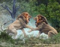 leones en duelo